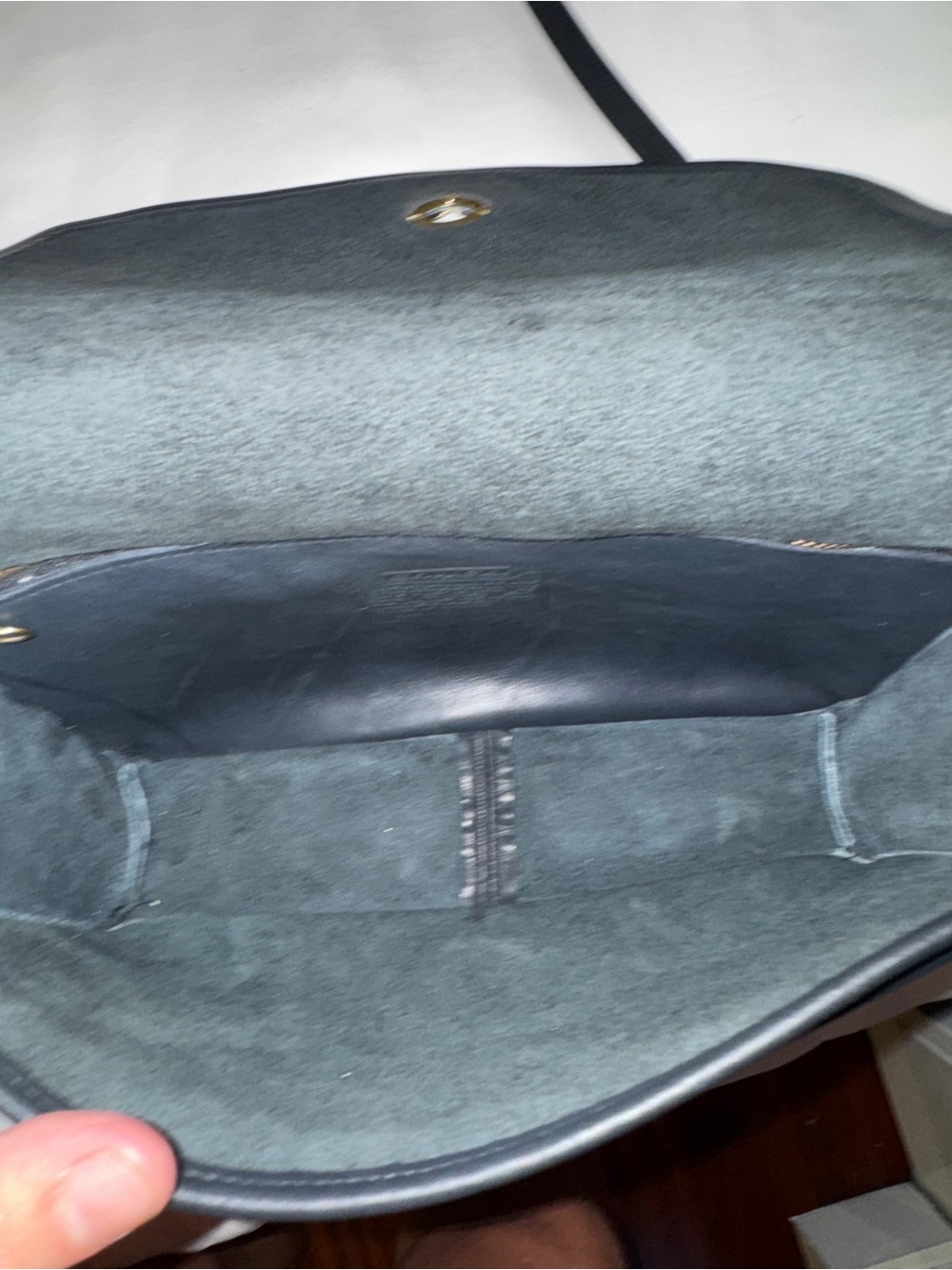 Vintage Coach Convertible Clutch in NAVY BLUE - # 9635 - Picture 6 of 12
